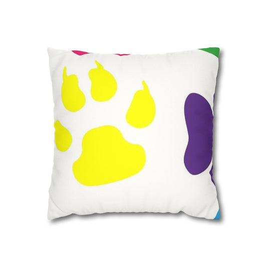 Catty Faux Suede Square Pillow Case