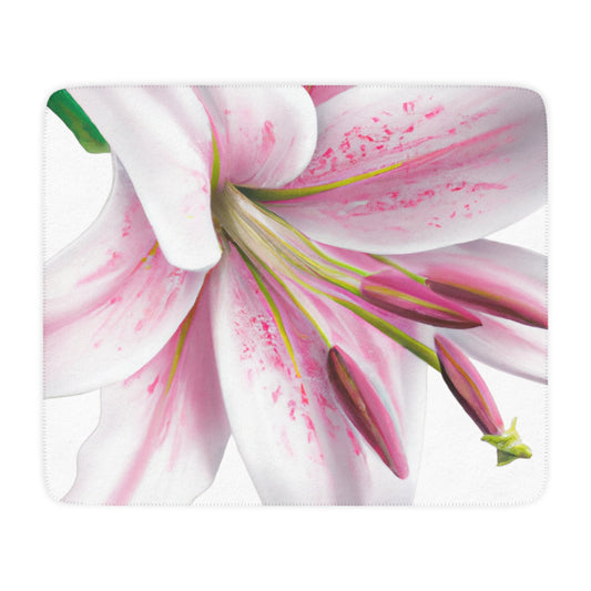beautiful flower Tan Sherpa Blanket