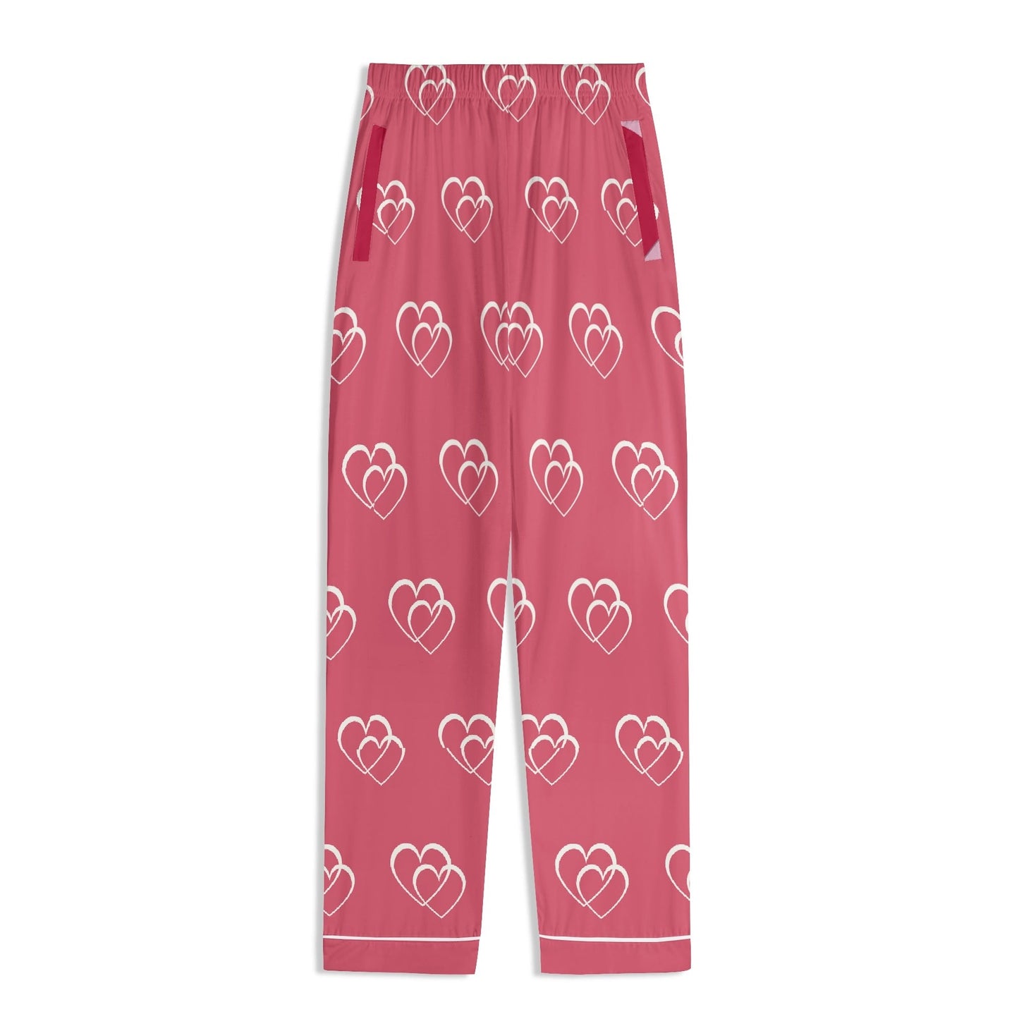 Luxurious Hearts Cotton Polyester Adult Pajamas