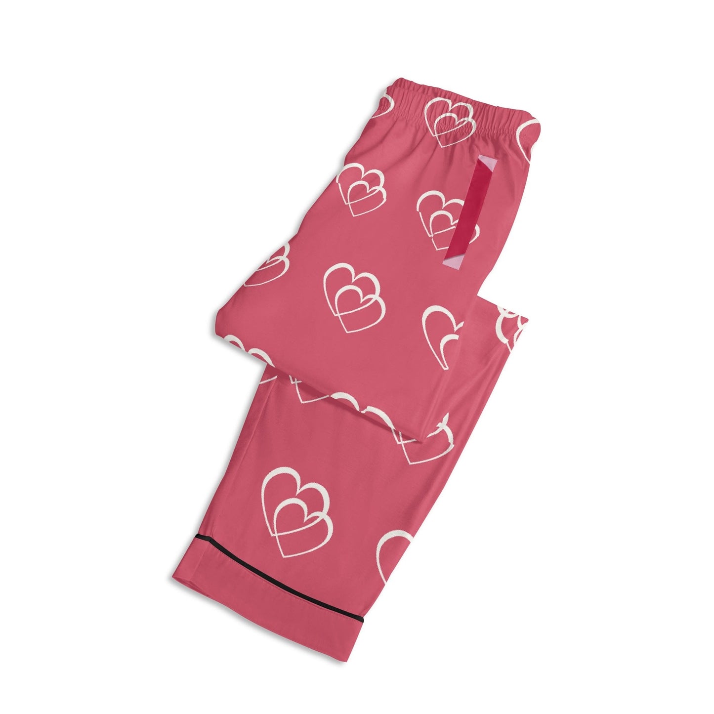 Luxurious Hearts Cotton Polyester Adult Pajamas