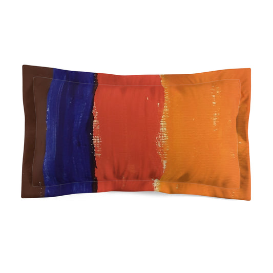 Painted lines Microfiber Pillow Sham