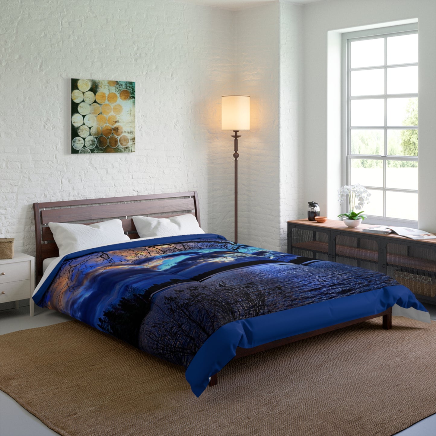 Setting sun Comforter