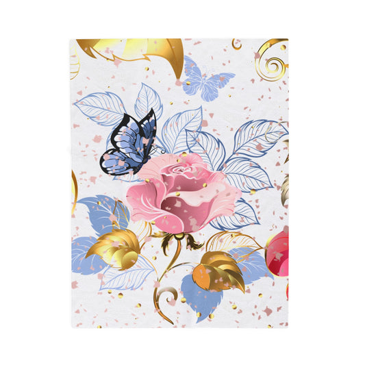 Rose gold Velveteen Plush Blanket