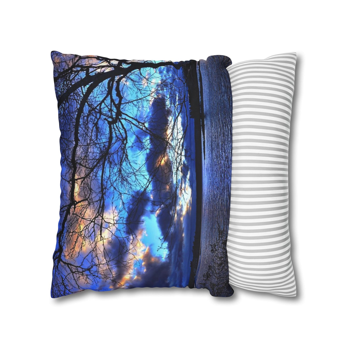 Setting sun Spun Polyester Pillowcase